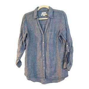 C & C 100% Linen Denim Shirt- Small
